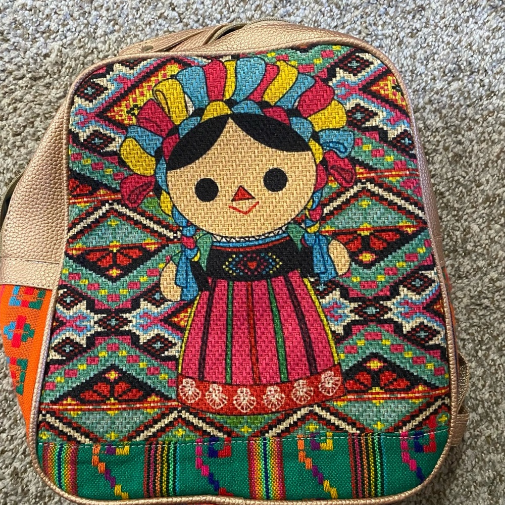 Artesanía Colorful Patterned Backpack - image 1